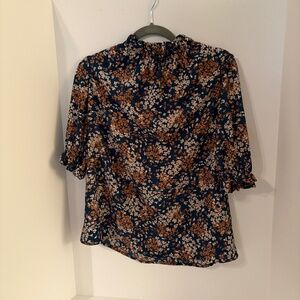 Fall Flowered Blouse